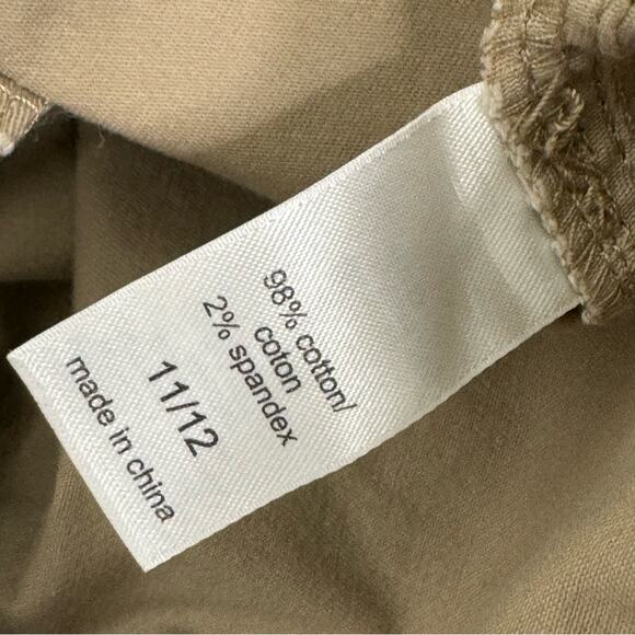 Utility Cargo Shorts Size 11/12 Beige Distressed Hem Zip Pockets Maurices - Picture 4 of 4